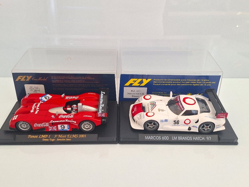 Fly 1 x Marcos Brands Hatch 1 x Panoz Most Elms, Overige merken, Racebaan, Nieuw, Ophalen of Verzenden