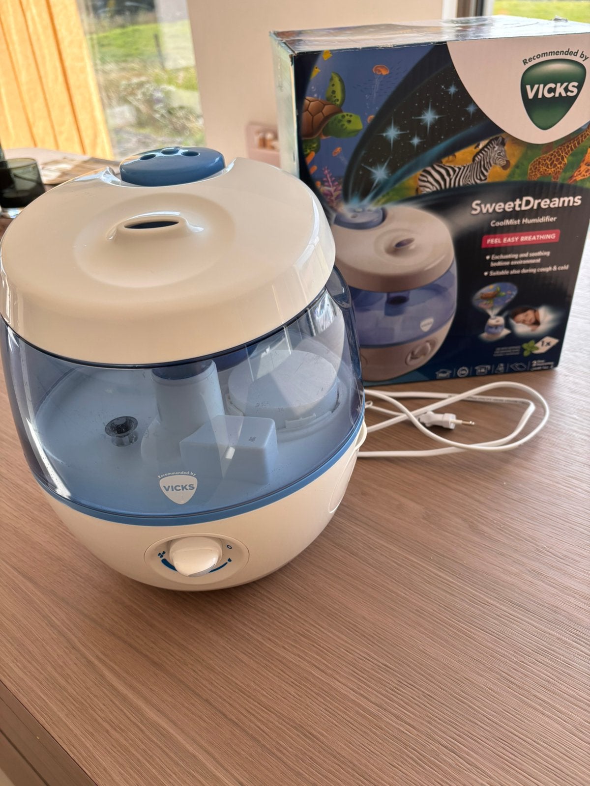 Vicks Cool Mist bevochtiger voor in kinderkamer., Ophalen, Zo goed als nieuw