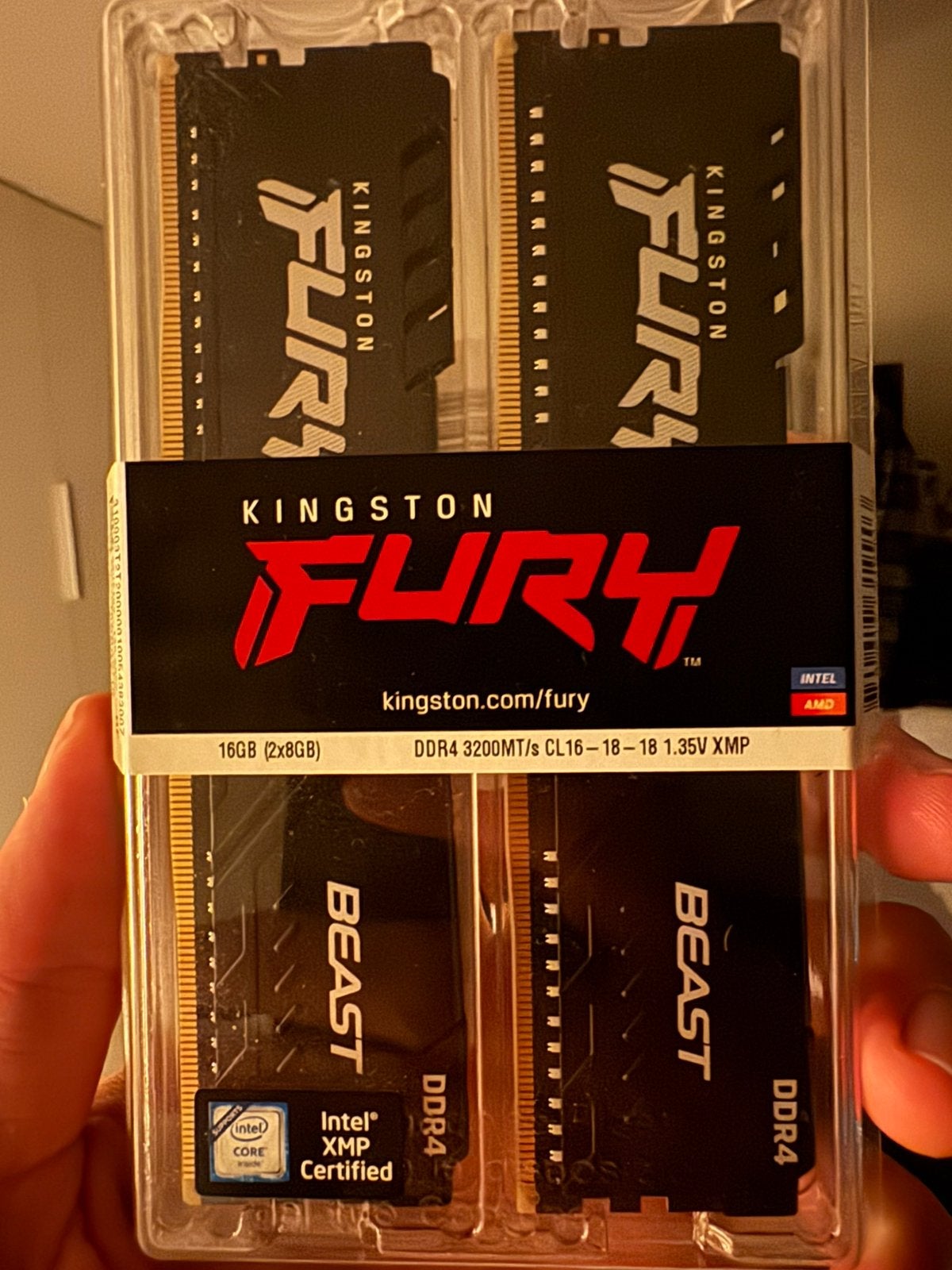 Kingston Fury DDR4 3200 Mhz, Computers en Software, RAM geheugen, Ophalen, Zo goed als nieuw, DDR4