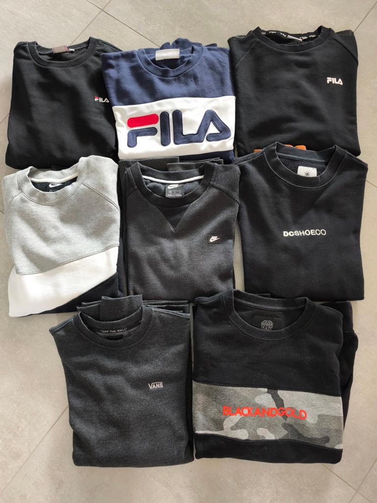 Groot Lot sweaters Heren/Jongen Medium Nike Fila, Ophalen of Verzenden, Gedragen, Maat 48/50 (M)
