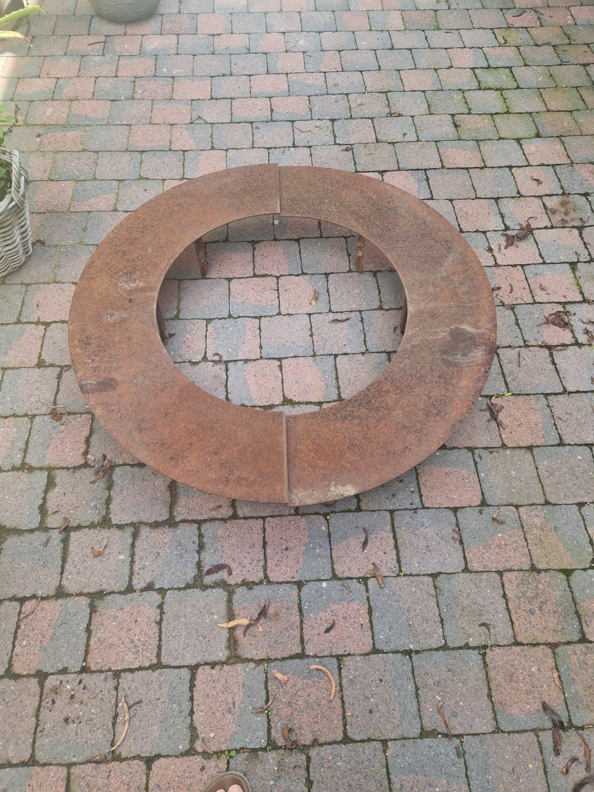 cirkel in cortenstaal, Ophalen, Overige materialen, Gebruikt, Rond