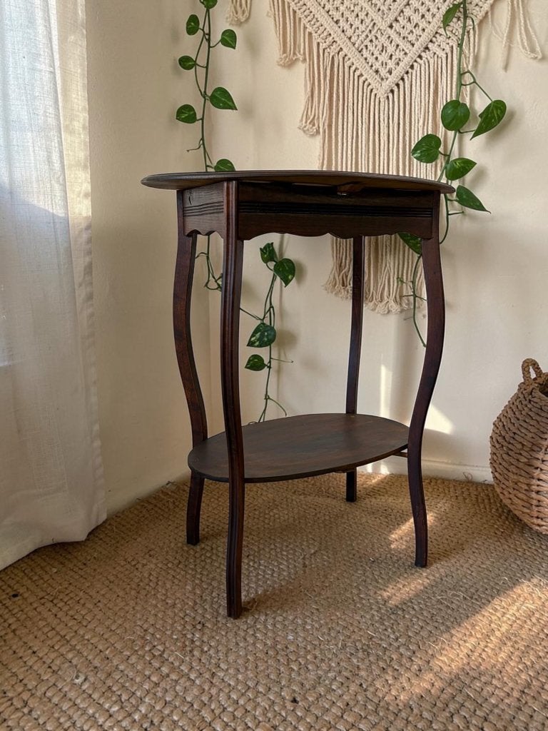 table d'appoint vintage en bois/table à plantes/étagère, Enlèvement