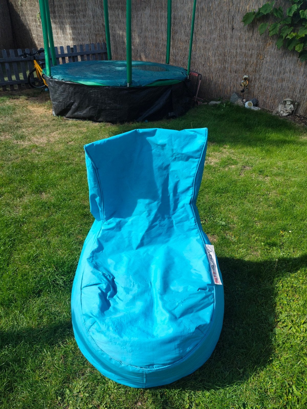 zitzak, Enlèvement, Utilisé, Bleu, Pouf