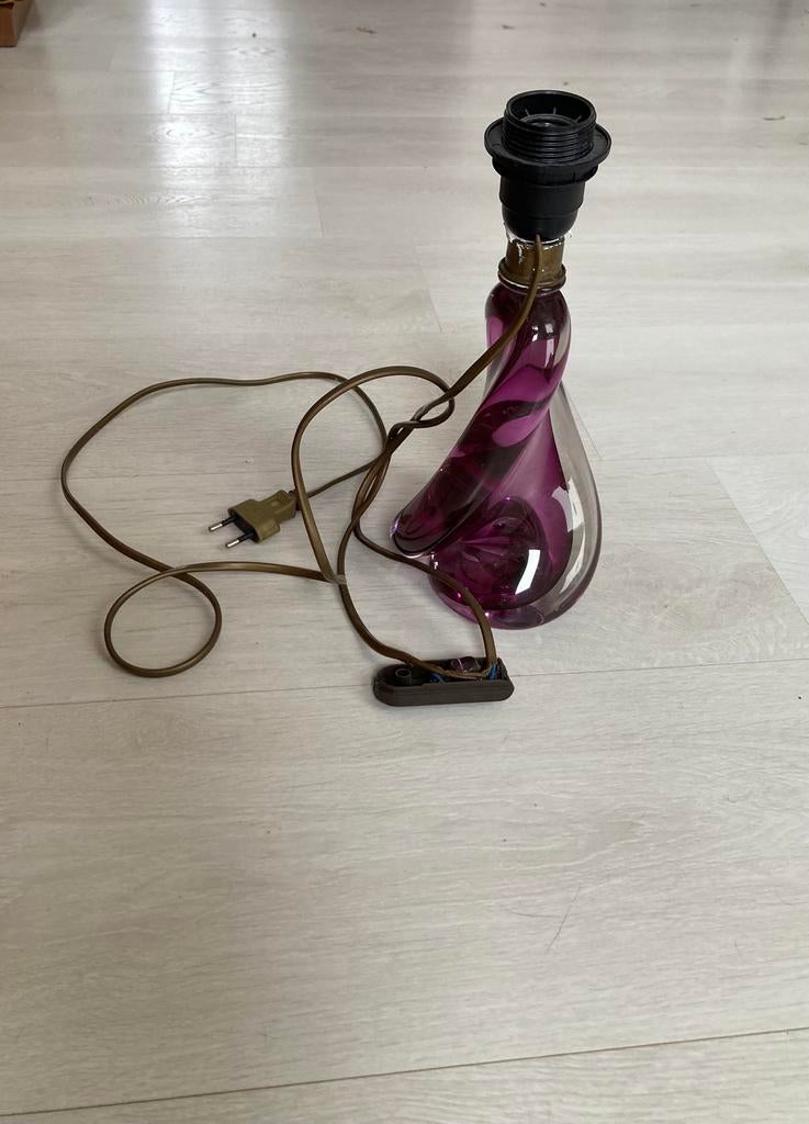 Glazen basis voor lamp, Ophalen, Gebruikt, Glas, Minder dan 50 cm
