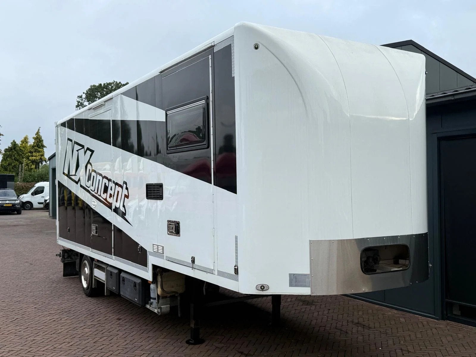 VERGAUWE Be Oplegger 6.6 Ton Camper / Motorcross trailer Sta, Autos, Achat, Autres carburants, Remorques et Semi-remorques, Blanc