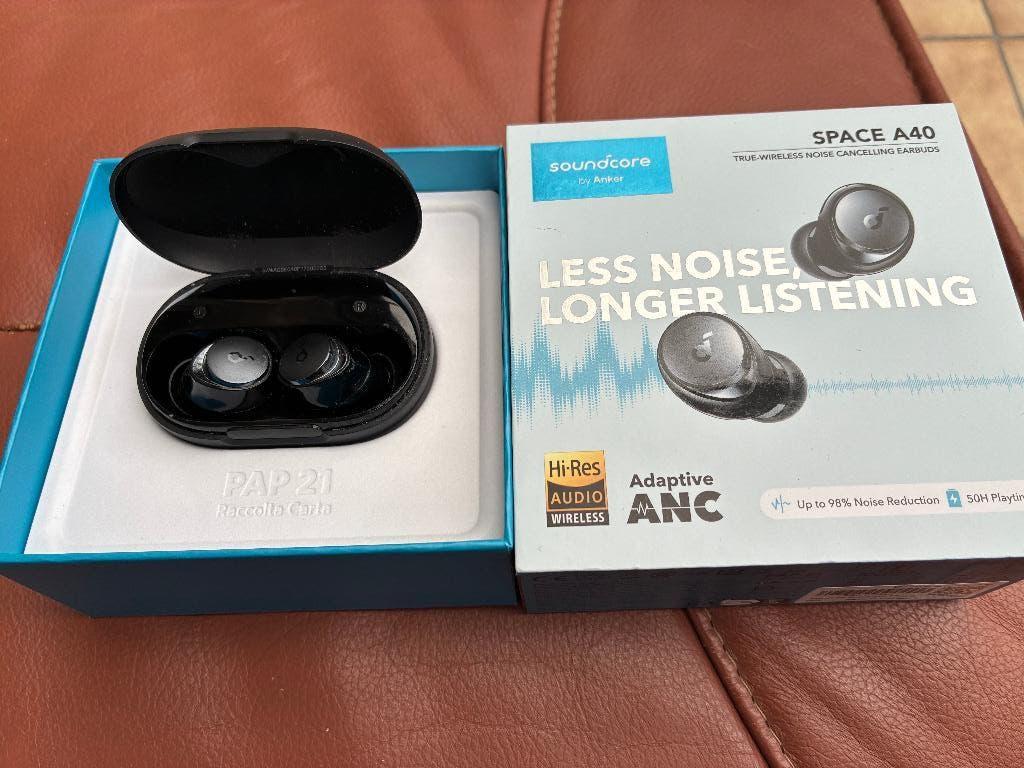 Soundcore by Anker Space A40 – Earbuds, Telecommunicatie, Mobiele telefoons | Oordopjes, Ophalen, In gehoorgang (in-ear), Zo goed als nieuw