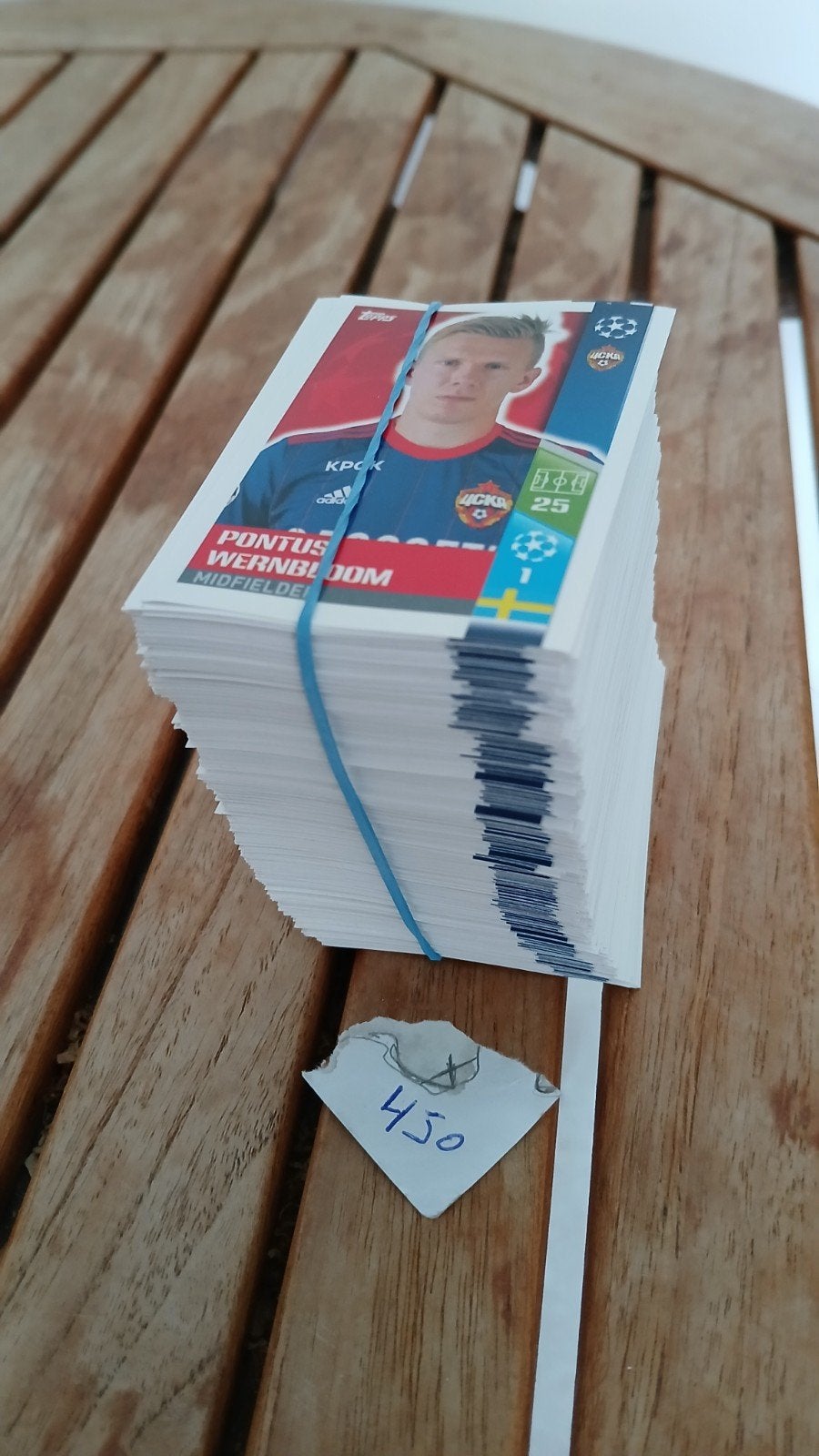 450 sticker negen Champions League 2017/2018 zeldzaam, Ophalen of Verzenden, Nieuw, Meerdere stickers