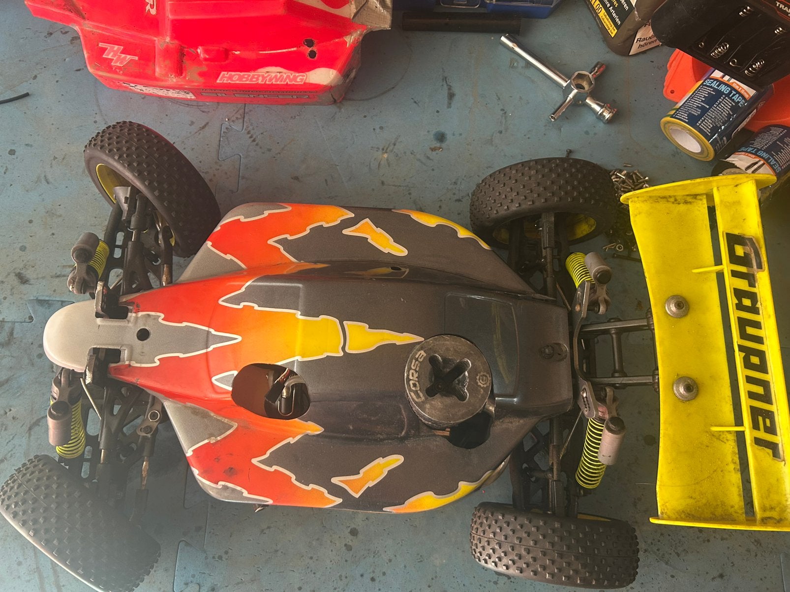 Buggy thermique 1:8, Hobby en Vrije tijd, Ophalen, Gebruikt