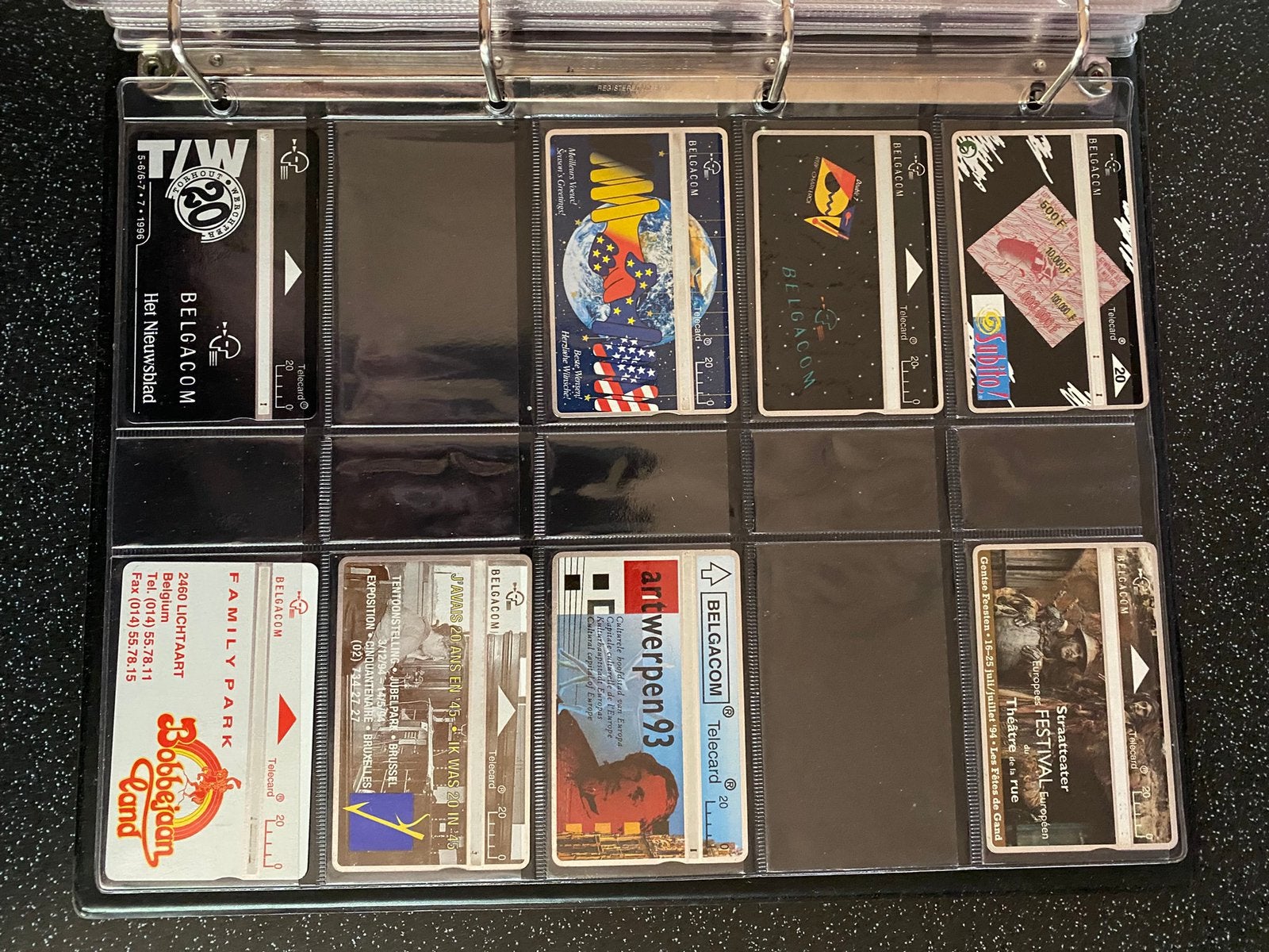 Album de 293 cartes de téléphone dans album, Verzamelen, Telefoonkaarten, Ophalen of Verzenden