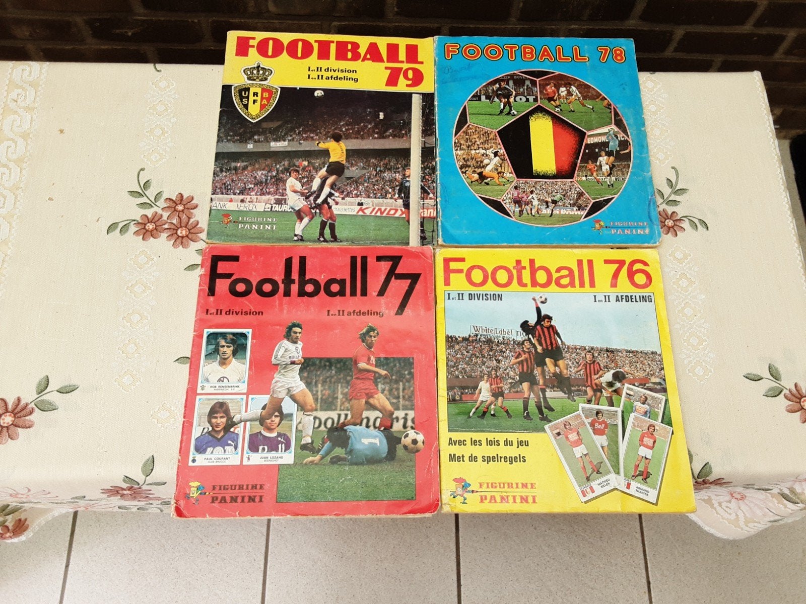 Ballon de football Panini complet 76/77/78/79, Enlèvement ou Envoi