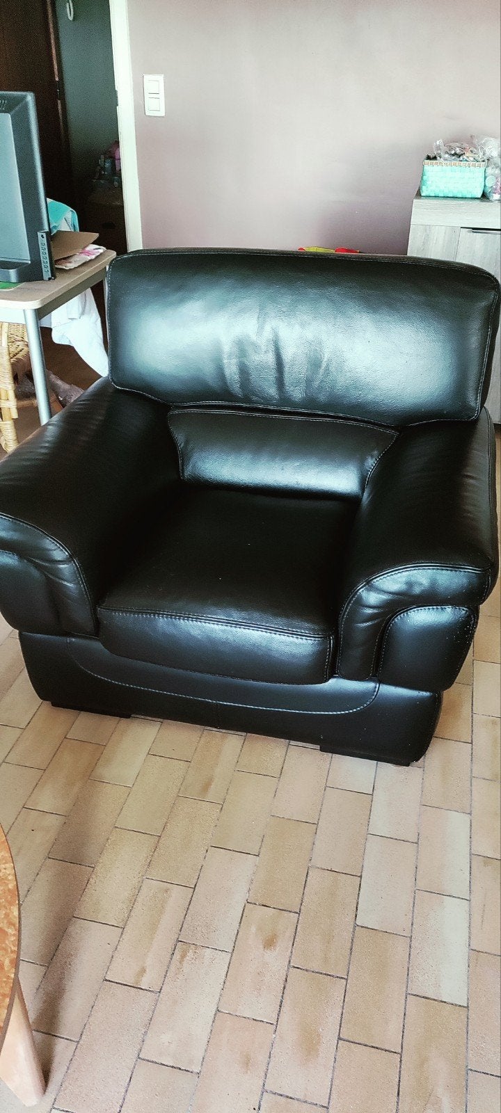 lederen salon, Ophalen