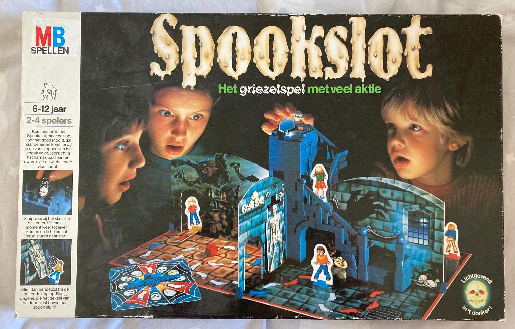 Vintage spel: MB's HAUNTED MANOR, Hobby en Vrije tijd, Gezelschapsspellen | Bordspellen, Een of twee spelers, Ophalen of Verzenden