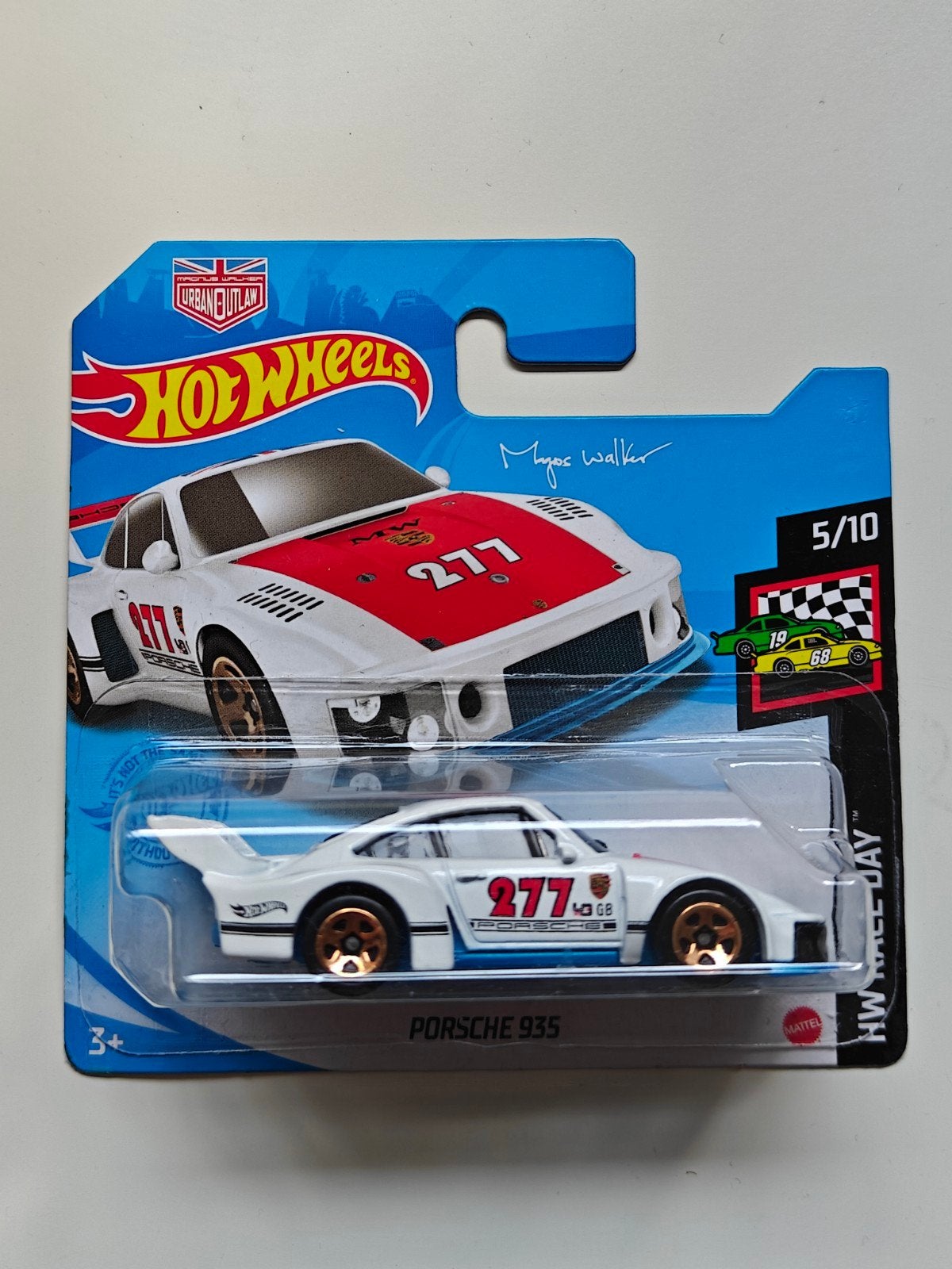 Hot Wheels Porsche 935 wit HW Race Day - 2021 Magnus Walker, Hobby en Vrije tijd, Modelauto's | Overige schalen, Ophalen of Verzenden