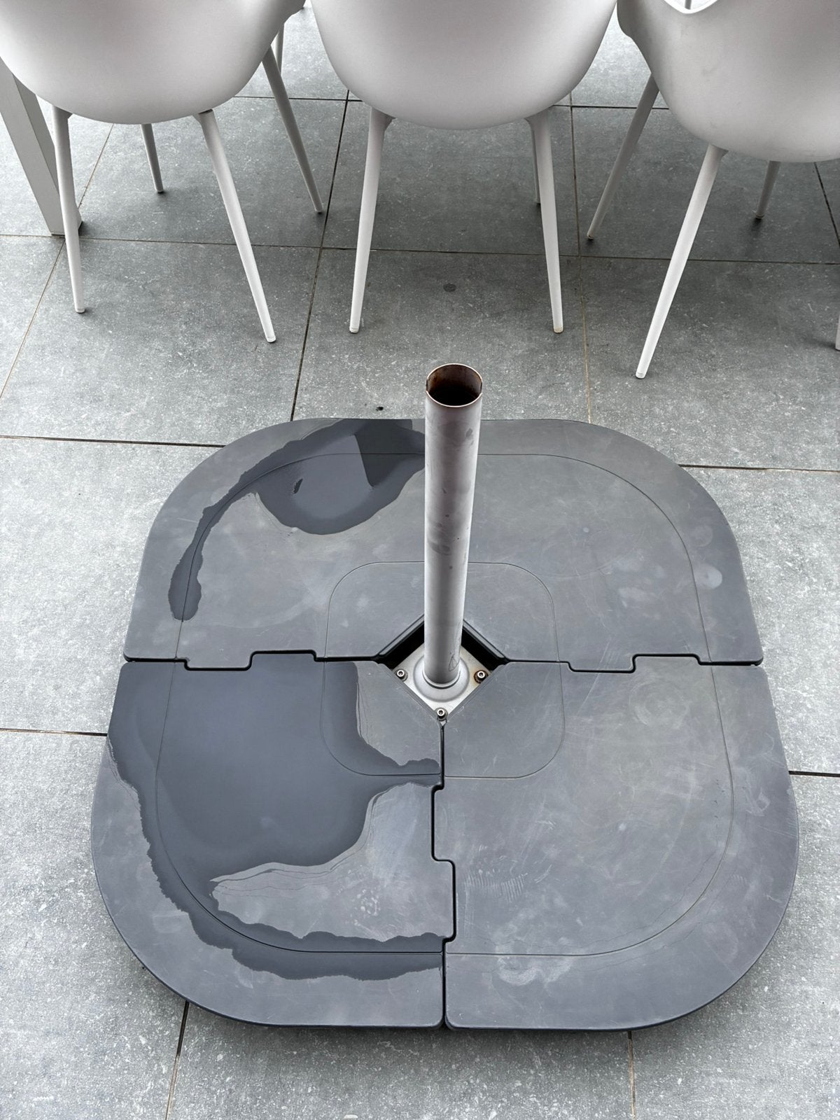 Voet parasol (met zand als gewicht), Tuin en Terras, Ophalen, Gebruikt, 1 tot 2 meter, Parasolvoet