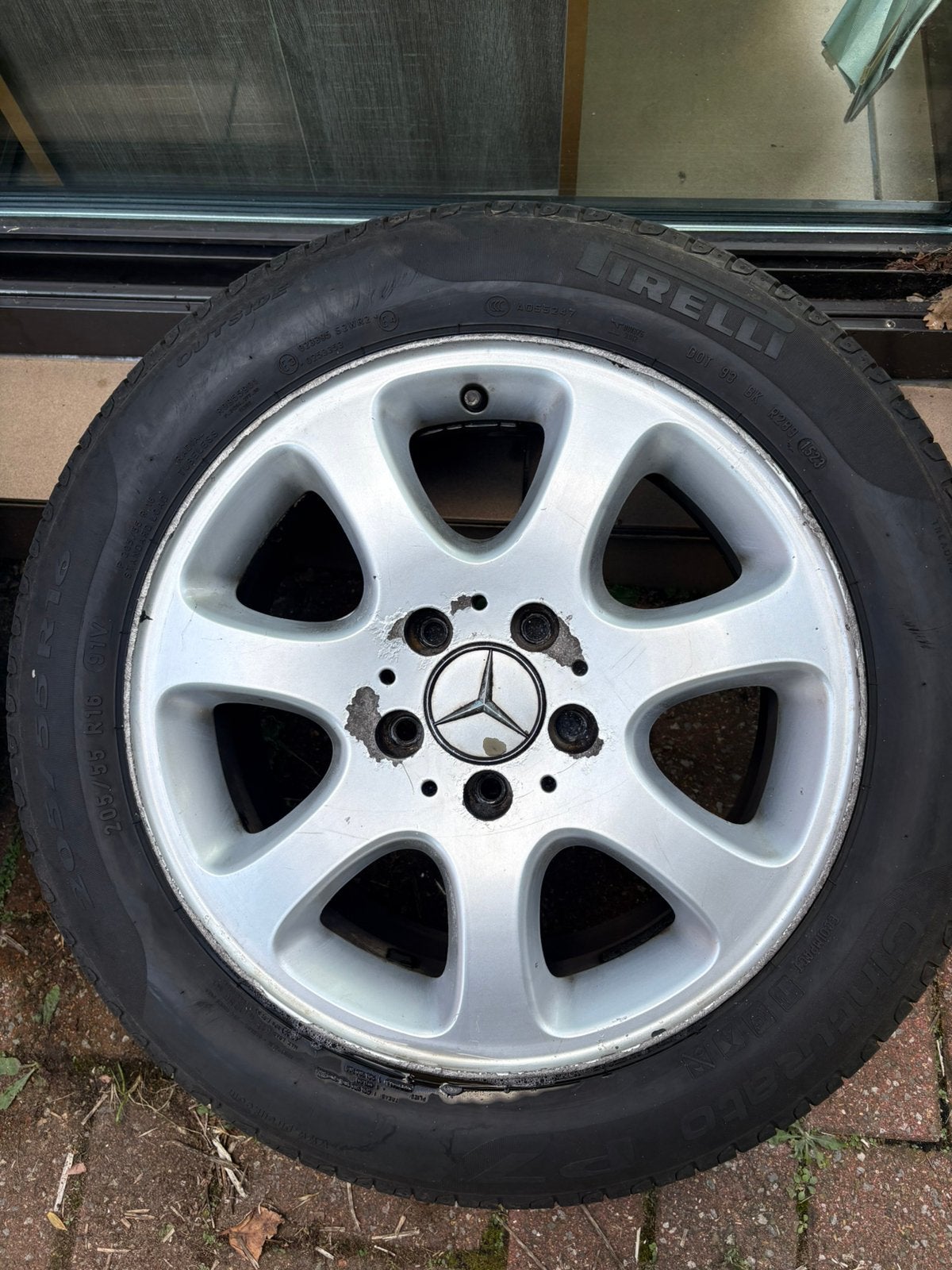 jantes d'origine Mercedes avec pneus, Autos : Pièces & Accessoires, Enlèvement, Pneu(s)