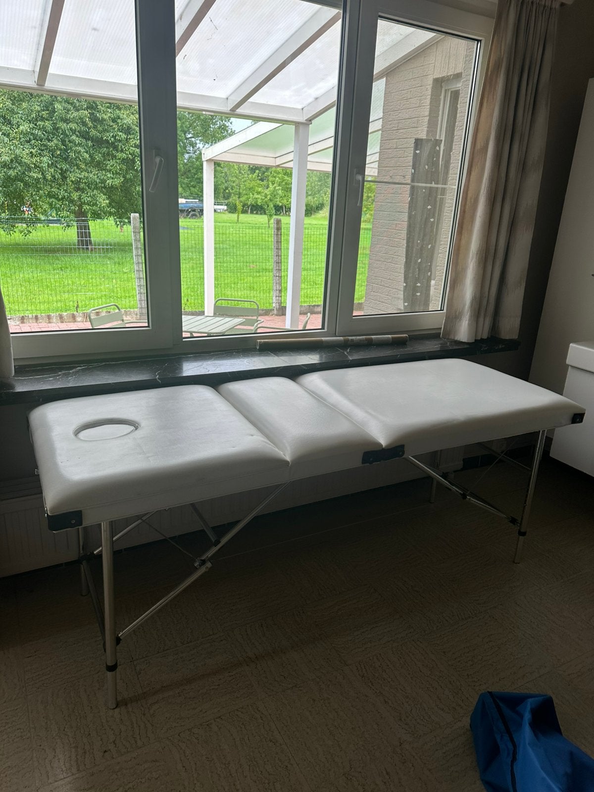 Titel: Sibel Pro Massagetafel 3-delig +draagtas met wieltjes, Ophalen, Zo goed als nieuw, Massagetafel