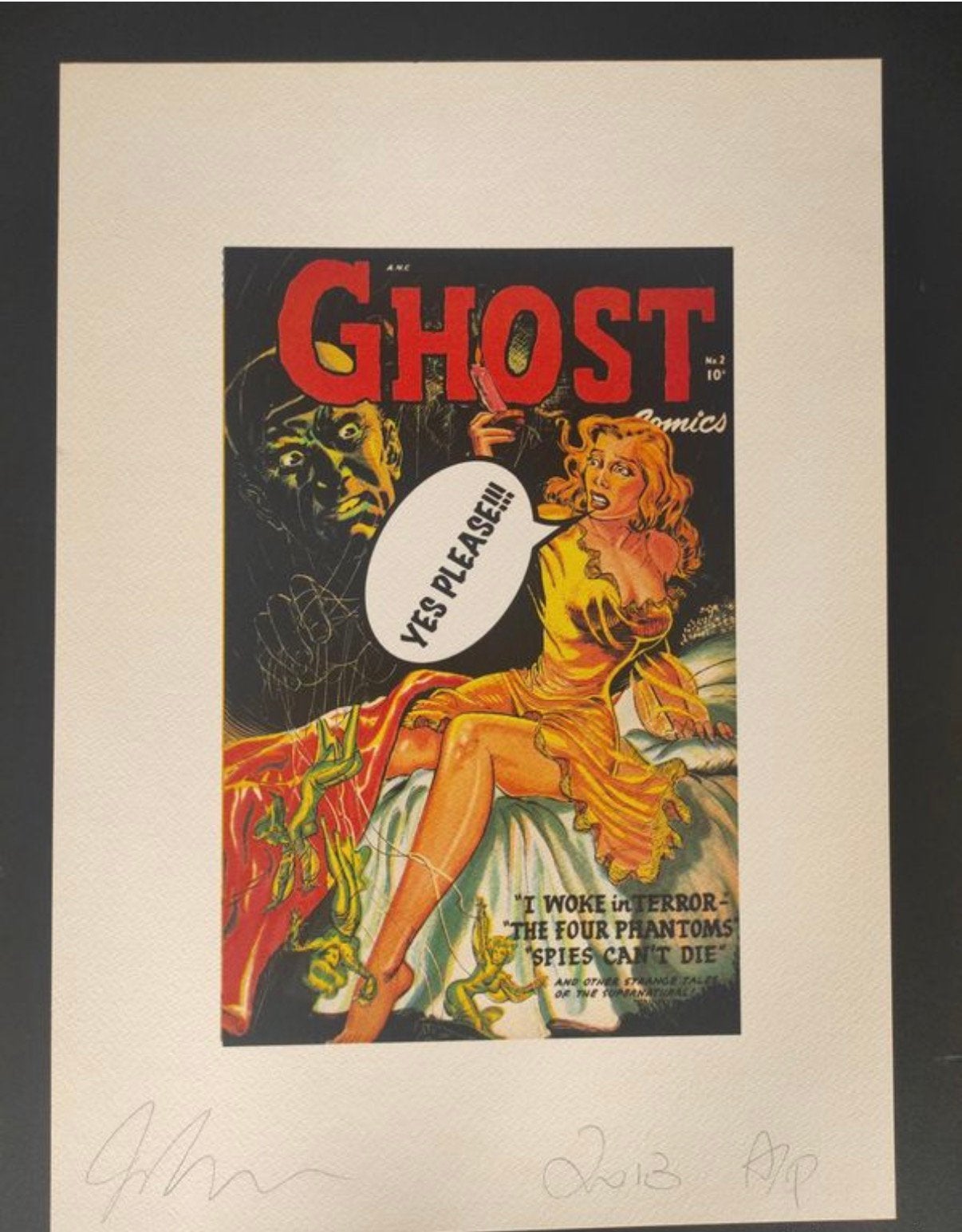 Belle lithographie neuve par John Love, Antiquités & Art, Édition limitée, Envoi, Personnages et figures fantastiques, Lithographie