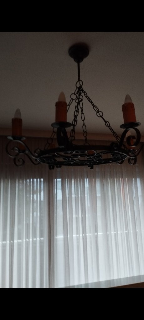 Lampe fer forgé, Maison & Meubles, Enlèvement, Utilisé, Métal