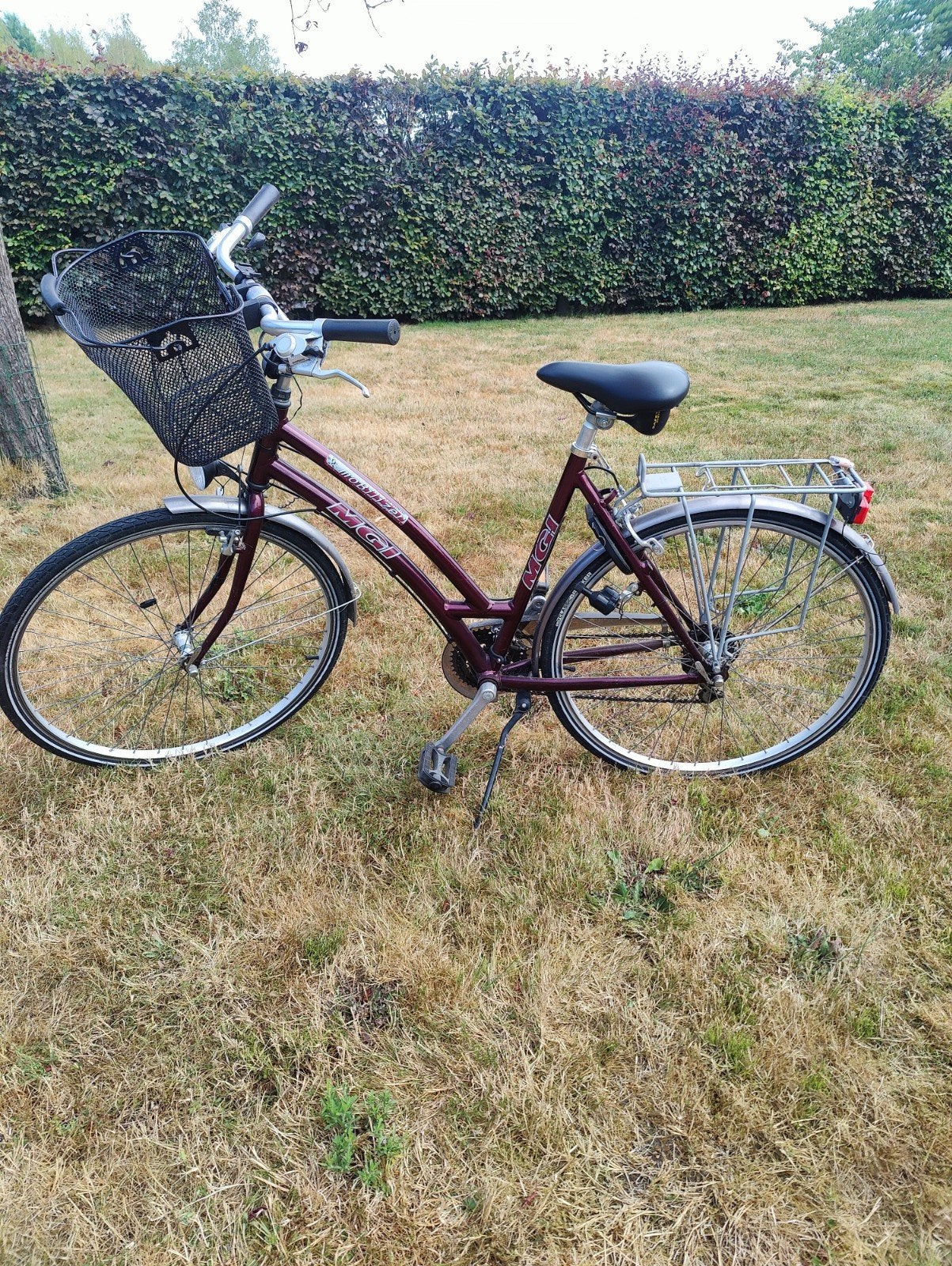 Nette MGI Damesfiets / Stadsfiets – Met Mandje en Bagagedrag, Enlèvement, Utilisé, Frein sur jante, Vitesses
