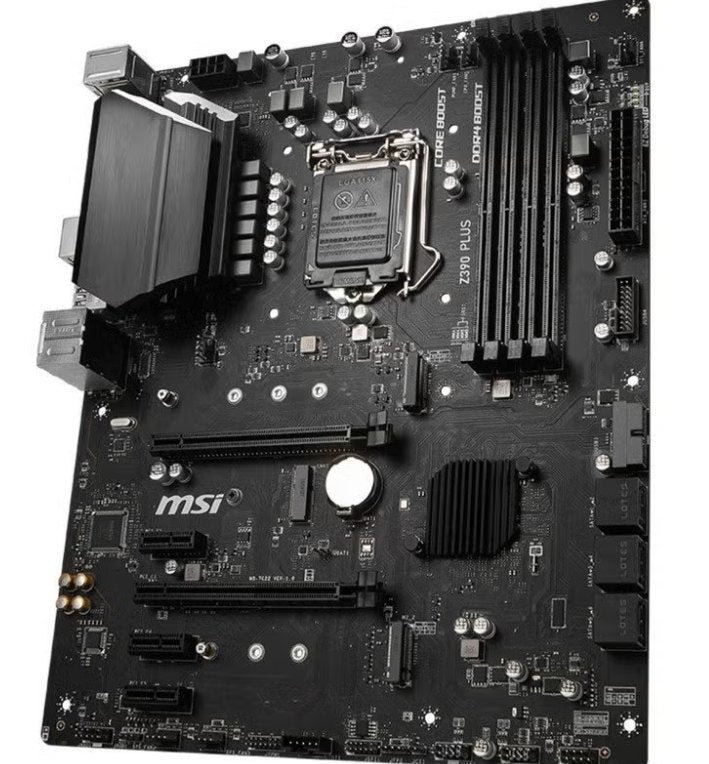 MSI Z390 PLUS Moederbord met Socket LGA 1151, Ophalen of Verzenden, Gebruikt
