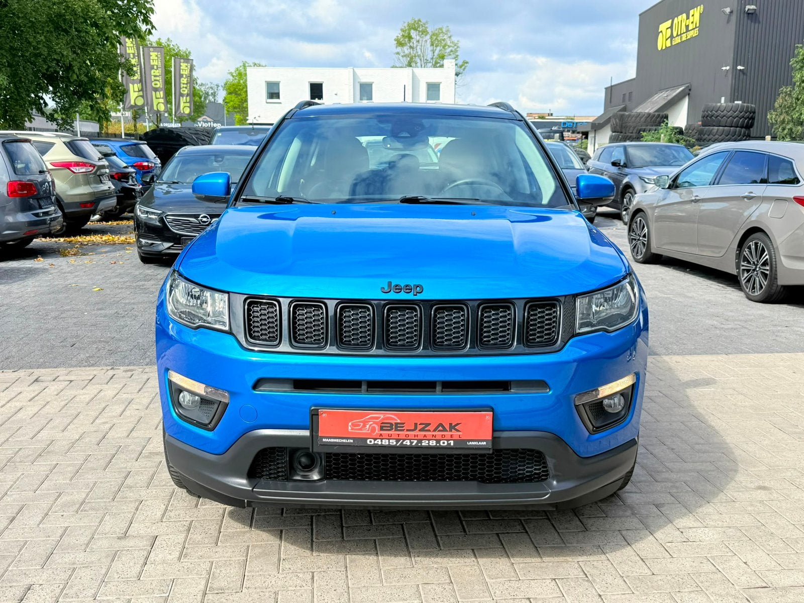Jeep Compass 1.4i 85.000km 2019 1jaar garantie, Auto's, Jeep, Voorwielaandrijving, Euro 6, Blauw, Compass