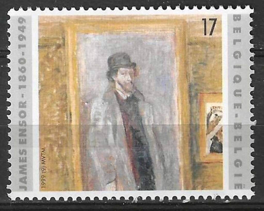 Belgique 1999 - Yvert/OBP 2822 - James Ensor (PF), Timbres & Monnaies, Envoi, Non oblitéré, Neuf, Art