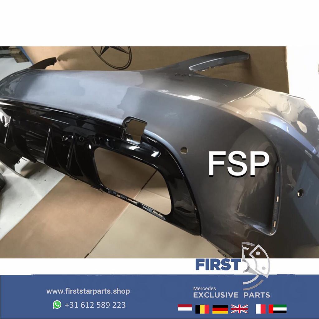 W205 C63 AMG FACELIFT ACHTERBUMPER + 63 DIFFUSER Mercedes C, Arrière, Utilisé, -, -