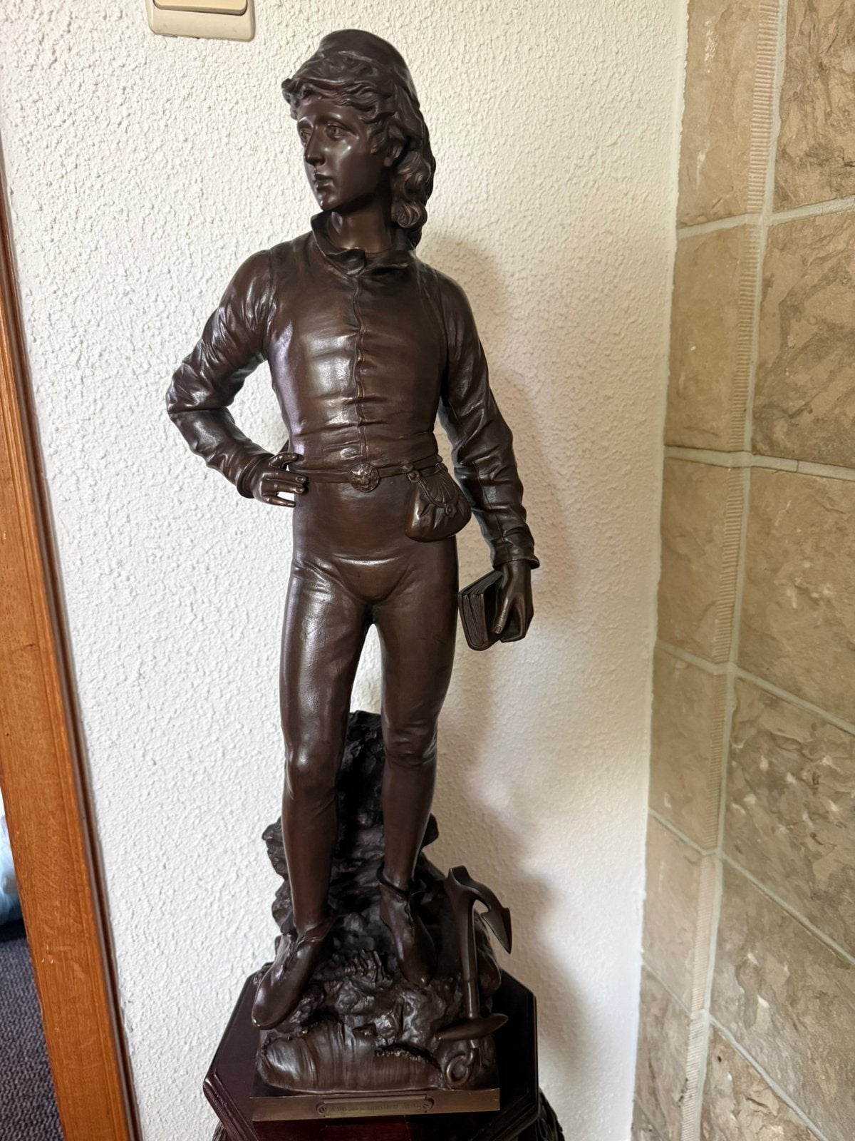 Bronzen beeld, Antiek en Kunst, Ophalen, Brons