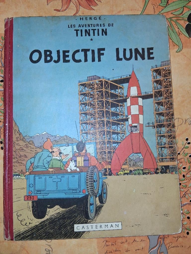Tintin "Objectif Lune" E.O. 1953, Livres, Enlèvement, Utilisé, Hergé