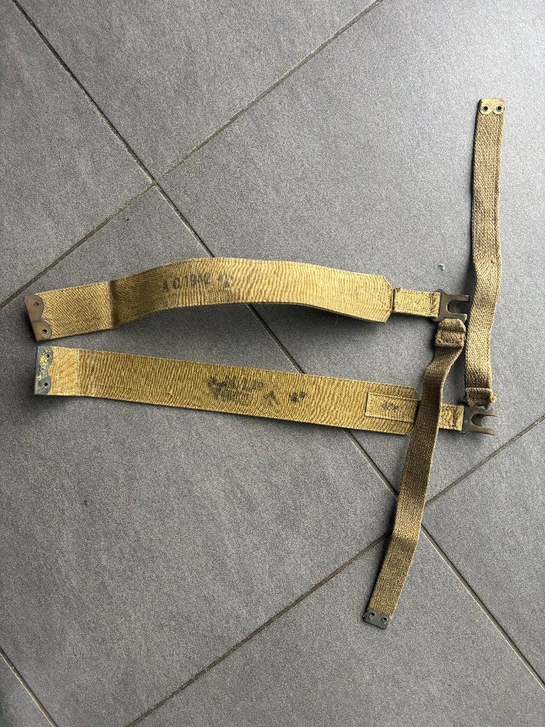 Britse L Straps Pattern 1937 webbing riem, Ophalen of Verzenden, Landmacht, Overige typen