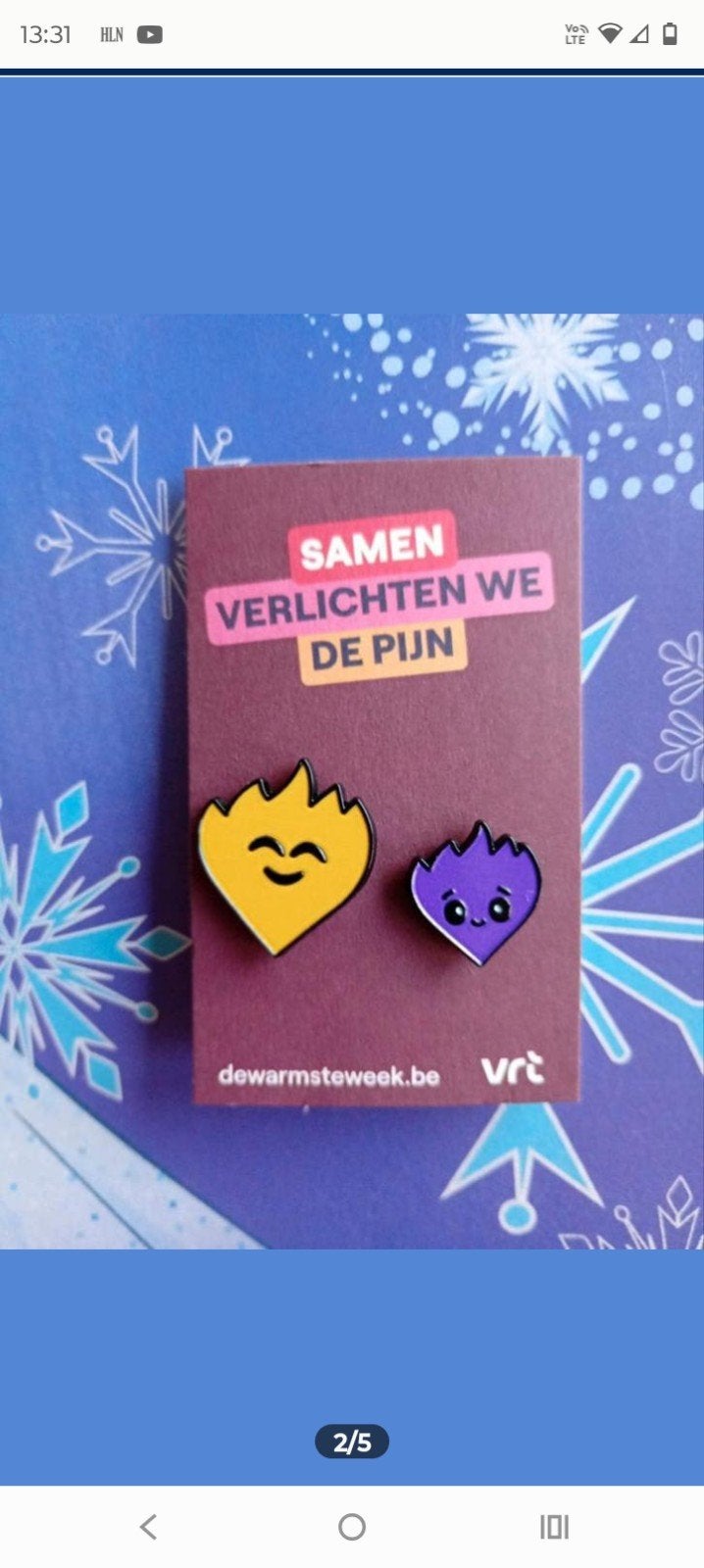 Vlammetjes duo pin / sleutelhanger, Collections, Porte-clés, Enlèvement ou Envoi