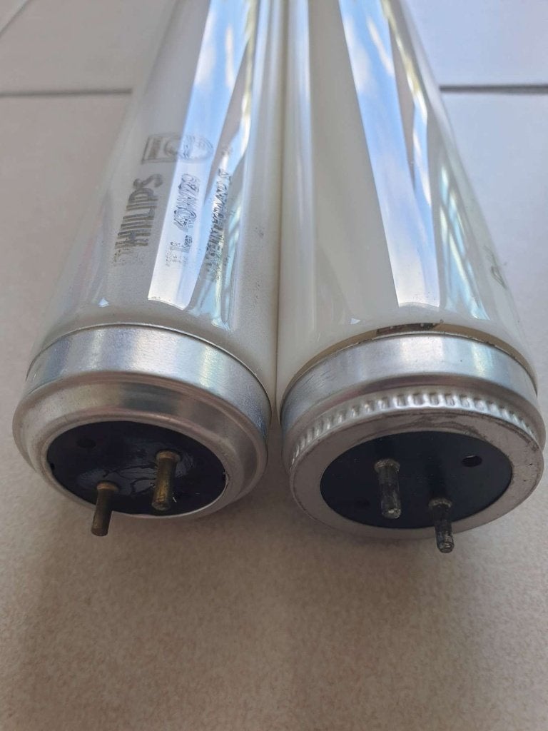 2x TL buis buislamp Philips TL 40W/29 120cm x 3,5cm GEEN LED, Philips, Ophalen, LED