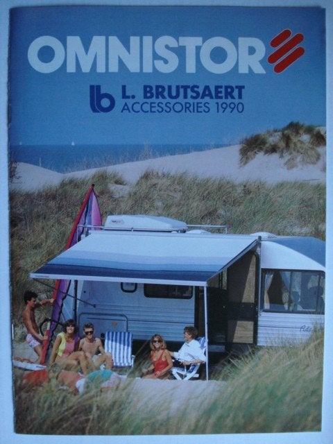 Omnistor L. Brutsaert accessories 1990 Caravan etc. brochure, Caravans en Kamperen, Verzenden, Gebruikt