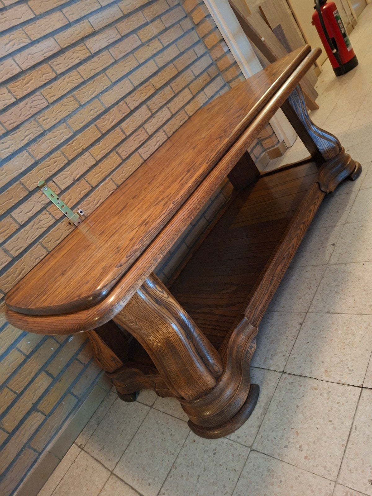 Massief eiken salontafel, Antiek en Kunst, Ophalen