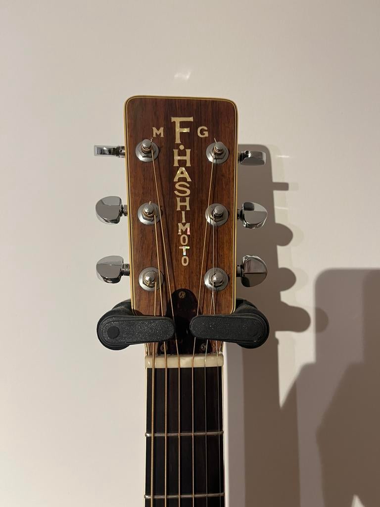 Hashimoto W-350 (Copie Martin D-45) – Vintage Japan, Enlèvement, Utilisé, Guitare Western ou Guitare Folk, Avec capteur (piezo)