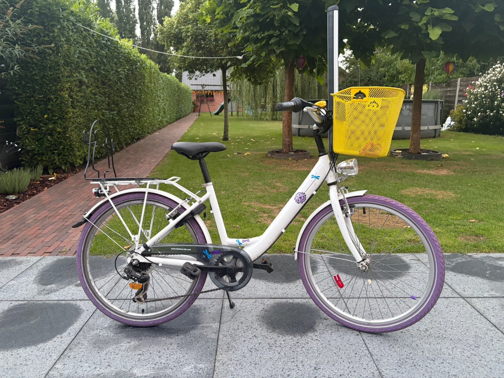 Mooie 24” meisjesfiets, Fietsen en Brommers, Ophalen, Velgrem, Versnellingen, Gebruikt