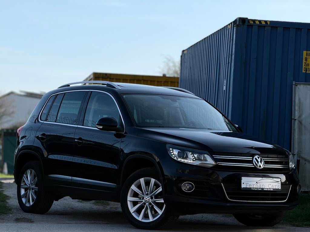 Volkswagen Tiguan 1.4 TSI • GPS • LED • Panoramadak, Auto's, 4 cilinders, Zwart, Leder, 5 deurs
