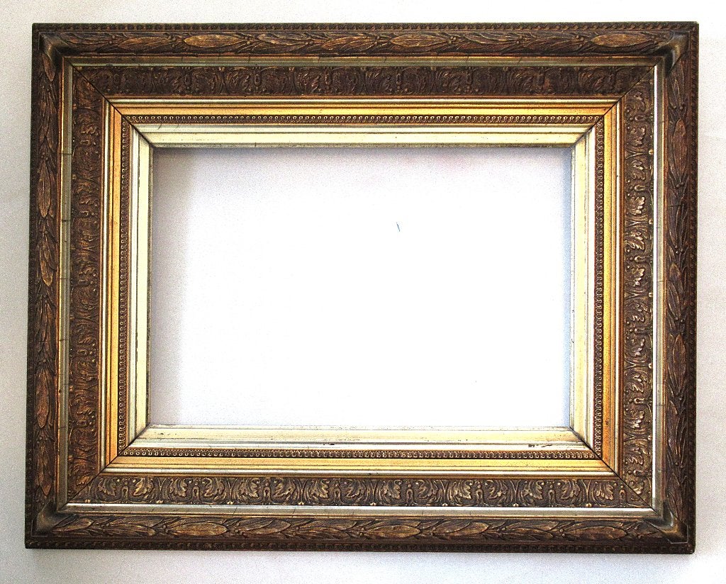 Cadre photo ancien en bois brocante, XIXe siècle., Enlèvement ou Envoi, Cadre tableau