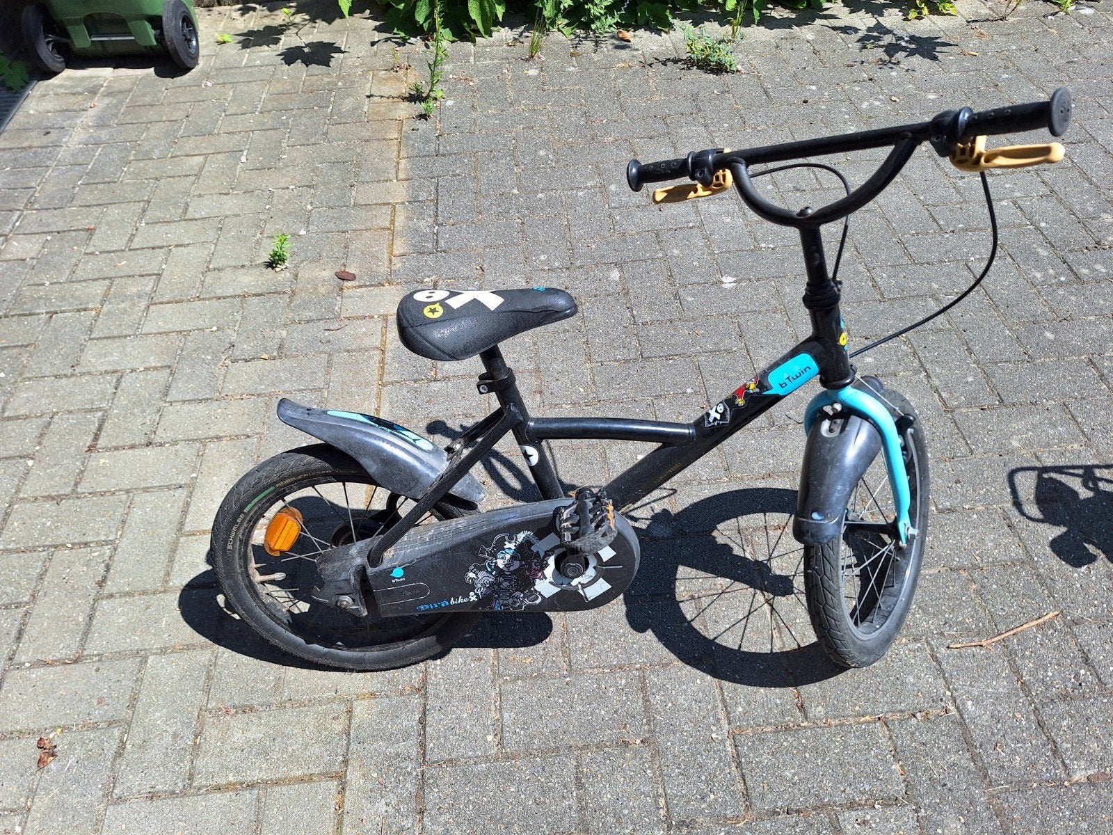 Kinderfiets 16 inch BTwin, Ophalen, B-Twin, Schijfrem, 16 tot 20 inch