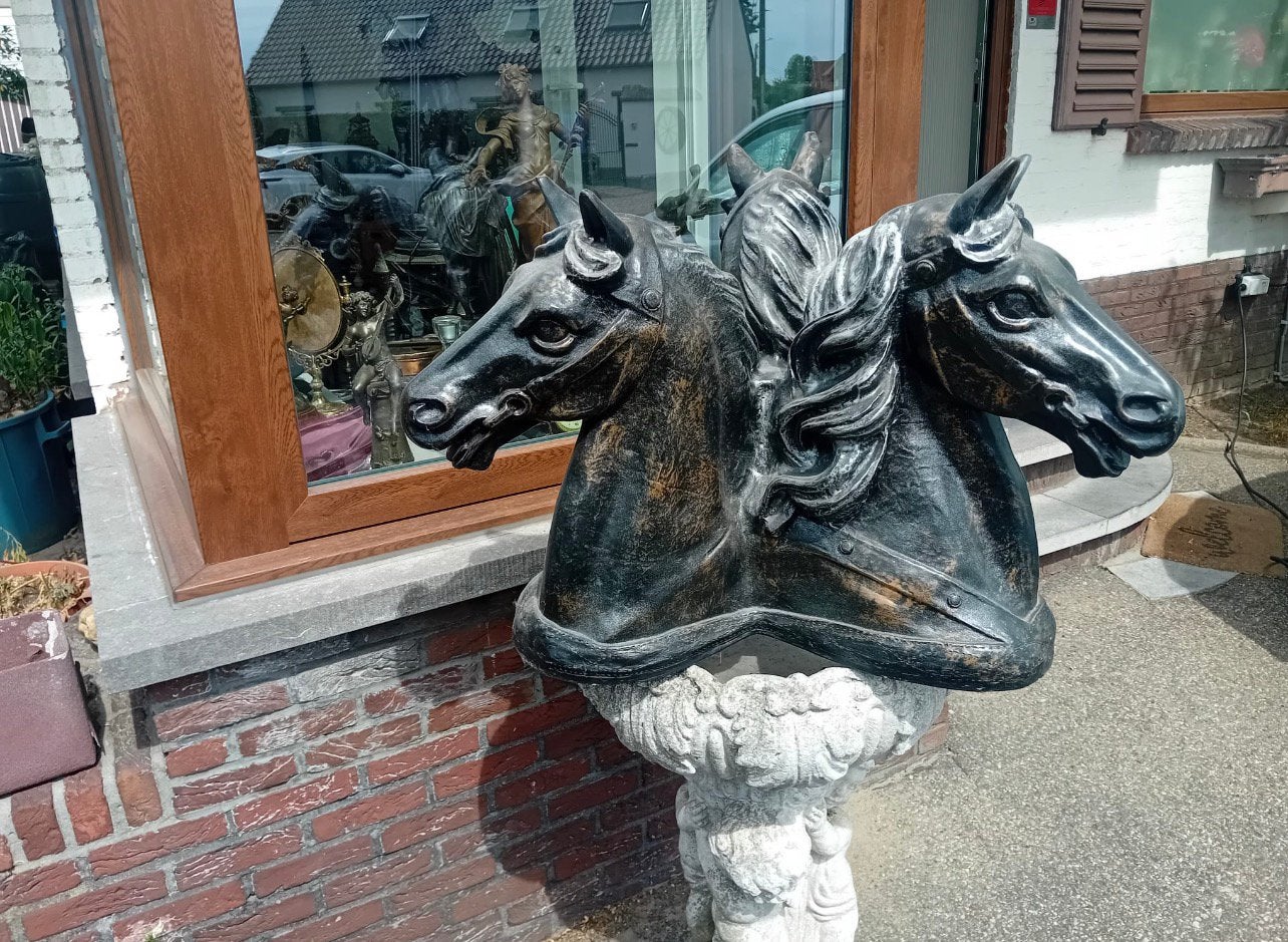Grote decoratieve paardenhoofden – 85 cm, Tuin en Terras, Ophalen, Zo goed als nieuw