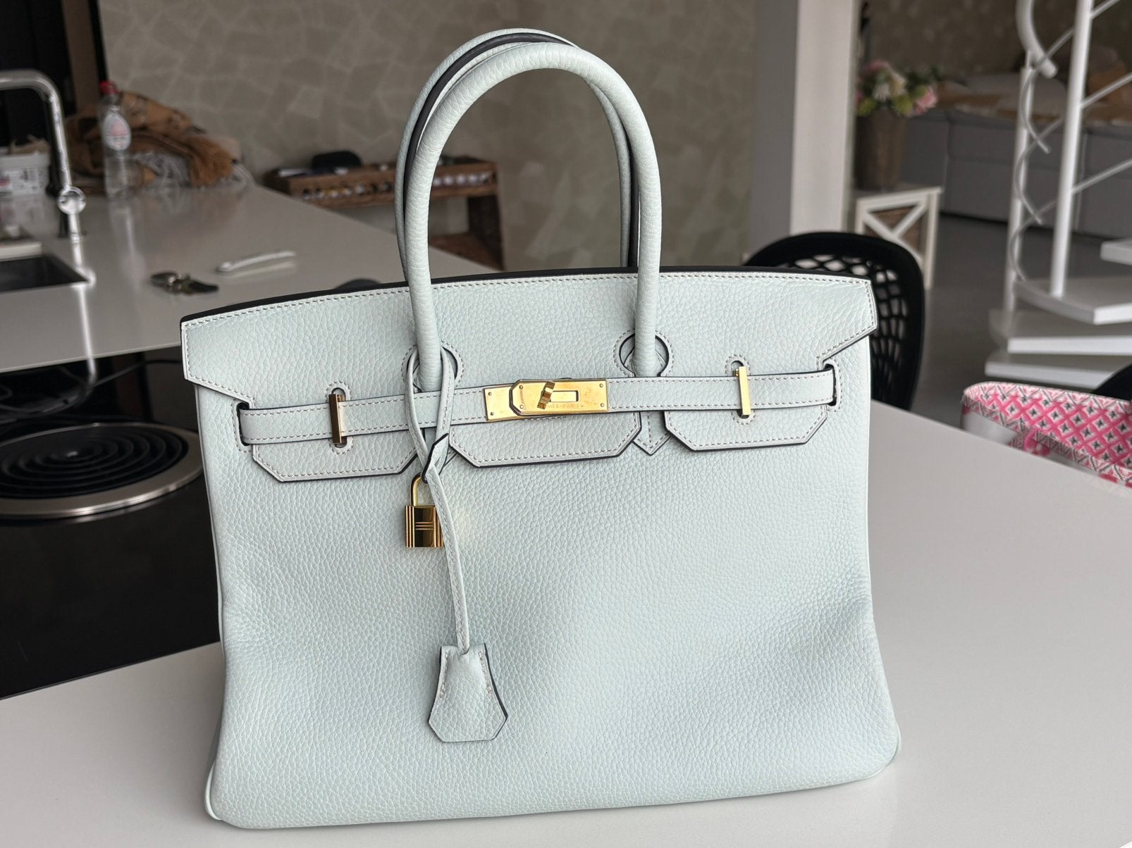 Cuir Birkin super souple style Hermès taille 35, Enlèvement ou Envoi, Comme neuf