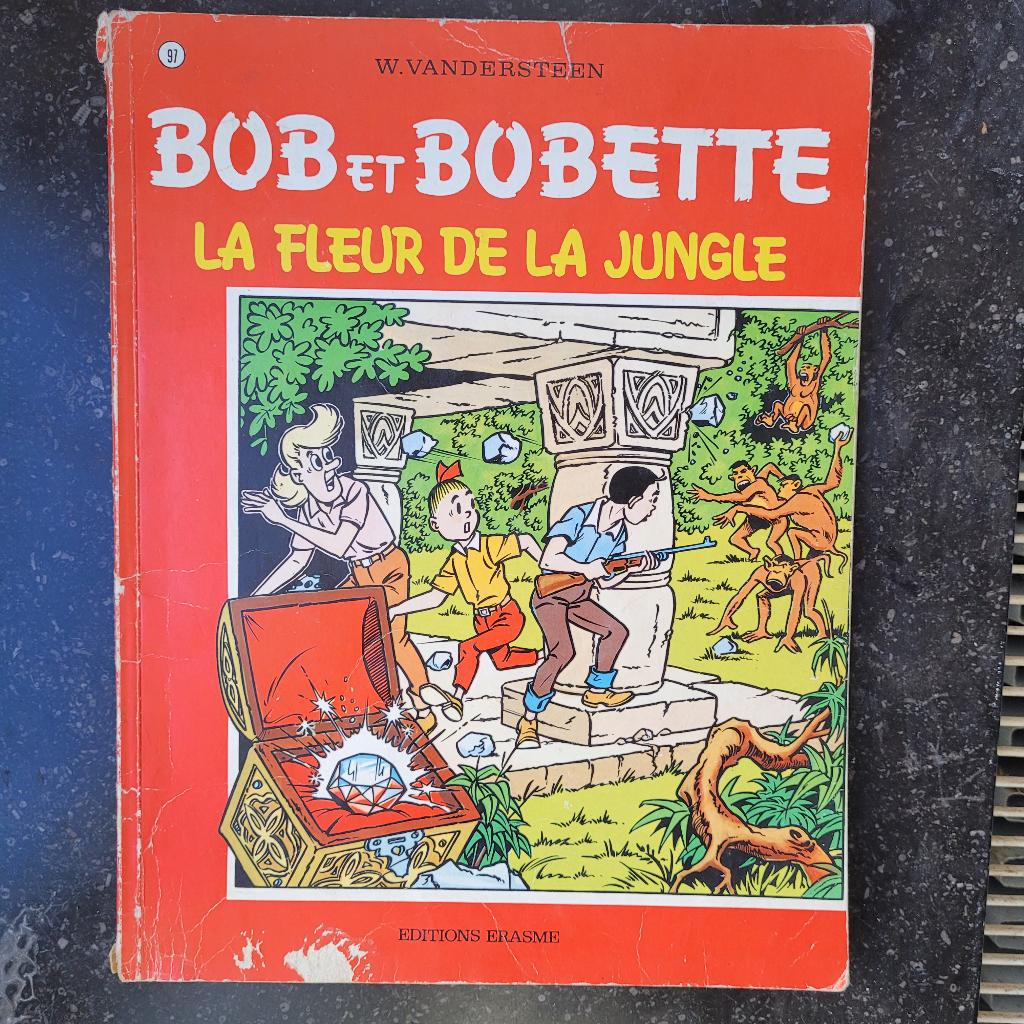 album Bob et bobette n° 91: " La fleur de la jungle ", Enlèvement ou Envoi, Willy Vandersteen, Une BD, Utilisé