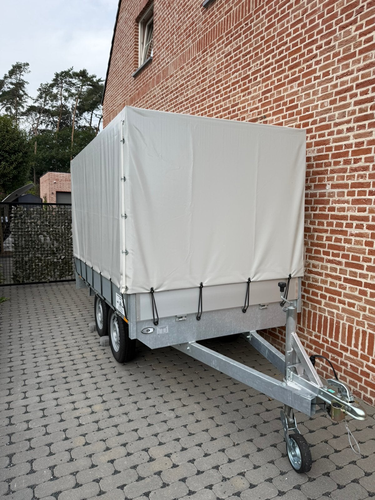 Aanhangwagen dubbelasser., Enlèvement, Comme neuf