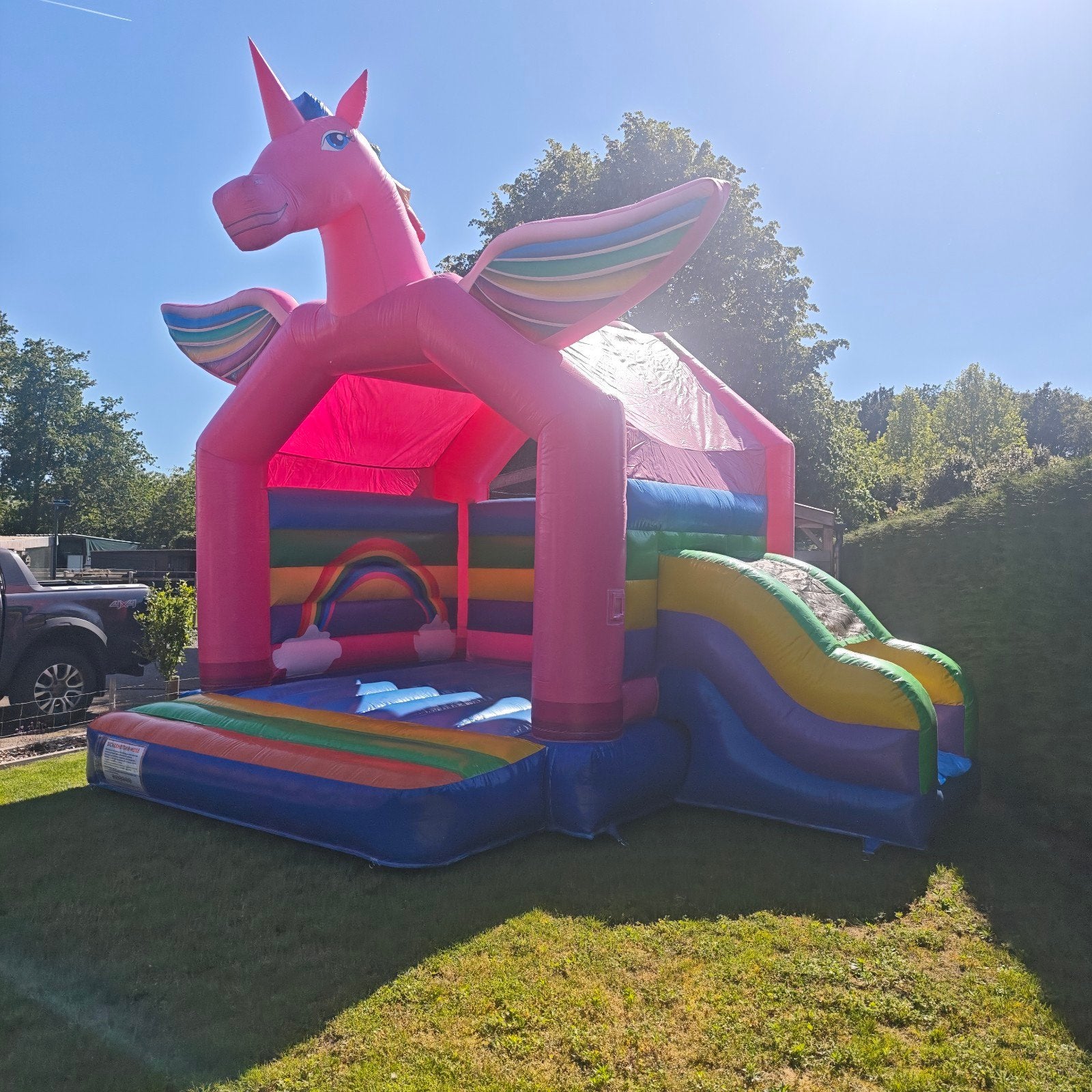 splinternieuw springkasteel te koop !!, Ophalen, Nieuw