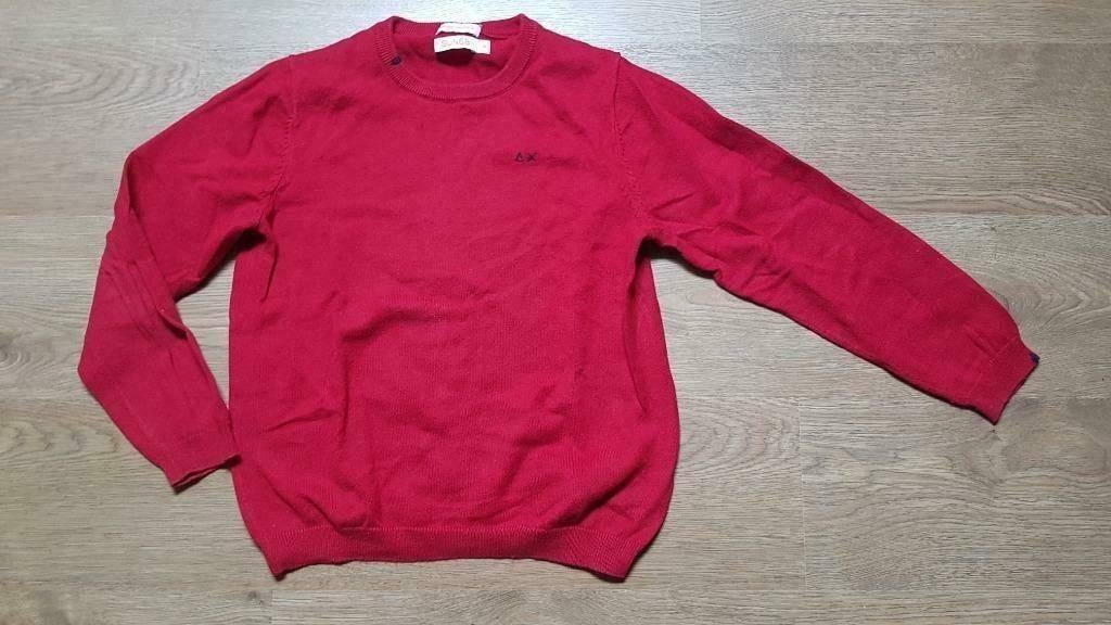 rode cashmire trui Sun68 maat 128, Garçon, Enlèvement ou Envoi, Pull ou Veste, Utilisé
