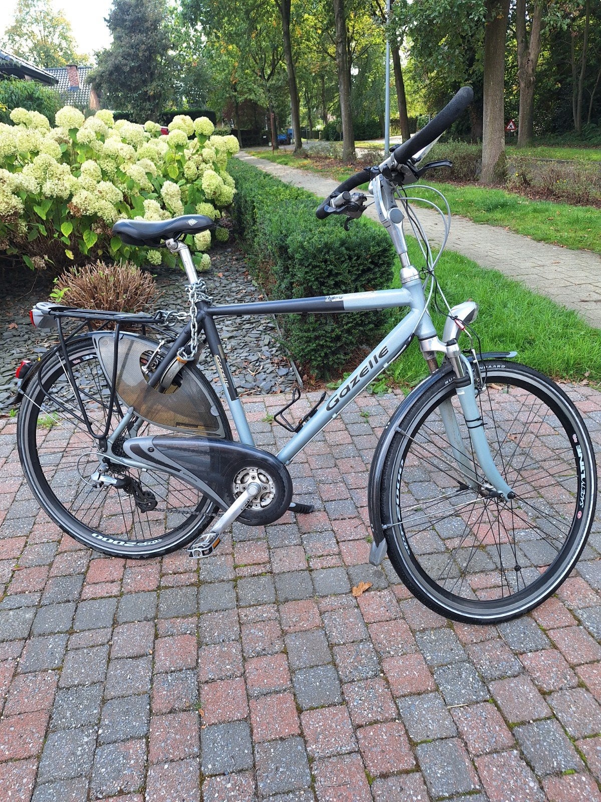 gazelle herenfiets, Fietsen en Brommers, Ophalen, 28 inch, Gebruikt, Velgrem