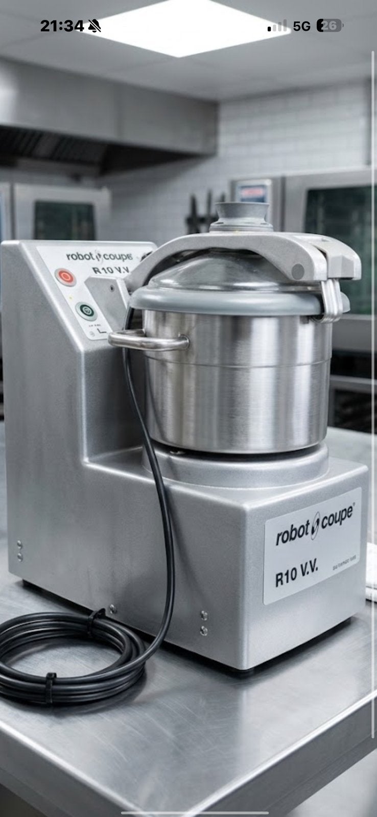 Cutter Robot Coupe R 10 V.V, Articles professionnels, Enlèvement ou Envoi, Utilisé, Boulangerie et Boucherie
