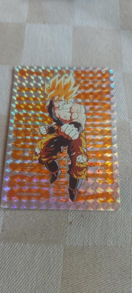 dragonball z kaart glitter Goku Super Saiyan Namek, Hobby en Vrije tijd, Ophalen of Verzenden, Nieuw, Losse kaart