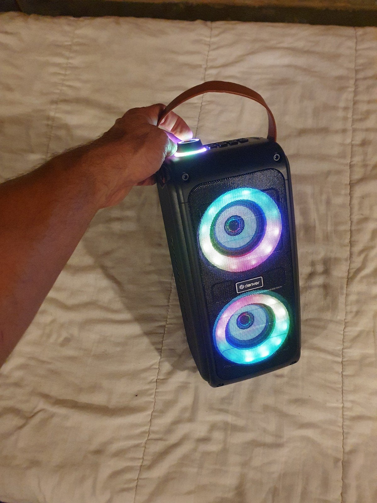 Bluetooth partybox Denver 100watt, Audio, Tv en Foto, Bluetooth, Ophalen