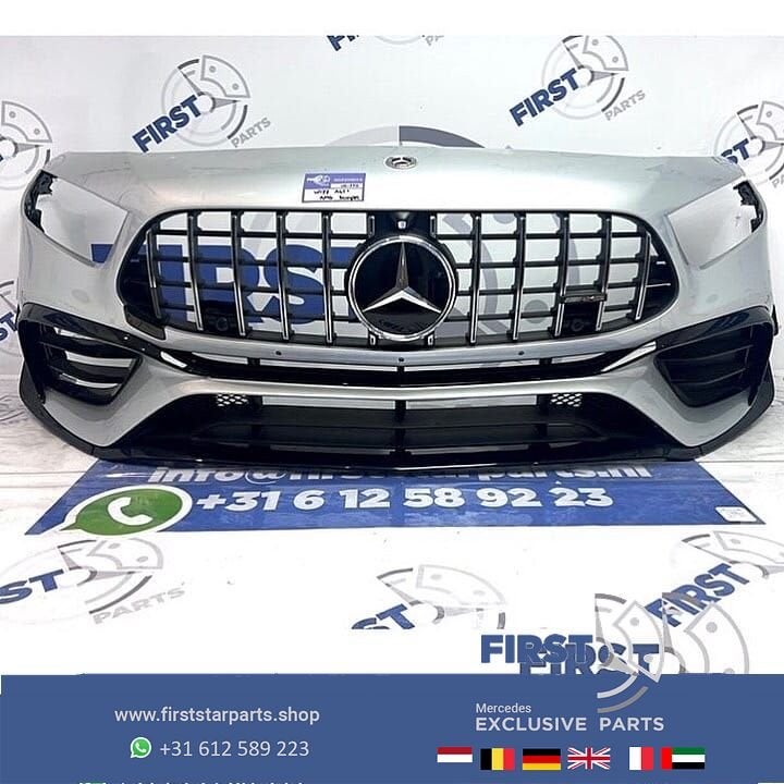 W177 A KLASSE 45 AMG PERFORMANCE VOORBUMPER COMPLEET A45 AER, Gebruikt, -, Voor, Ophalen of Verzenden